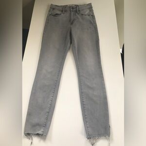 Frame Le High Skinny Jeans Grey Size: 25